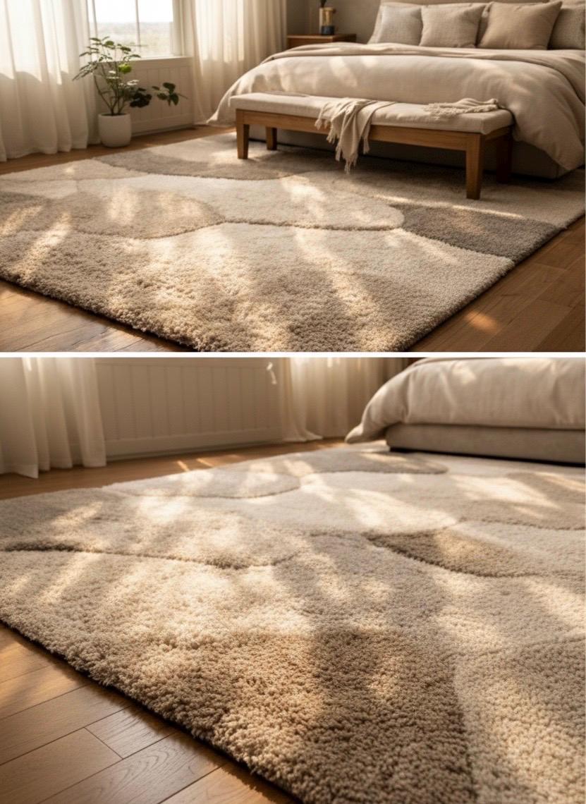 Luxury Hand tufted wool rug | abstract design rug | living room rug | beige rug | bedroom rug | modern area rug | custom size rug | 9x12