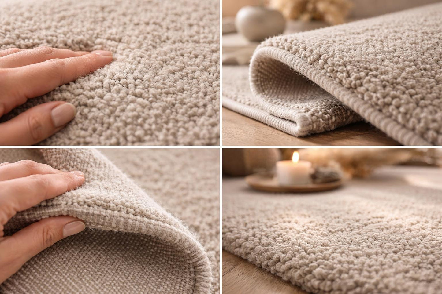 Luxury Beige Area Rug | Hand Tufted Wool Rug | Neutral Minimalist Carpet | Soft Bedroom Rug | Modern Living Room Rug | 9x12 8x10 5x8 9x10