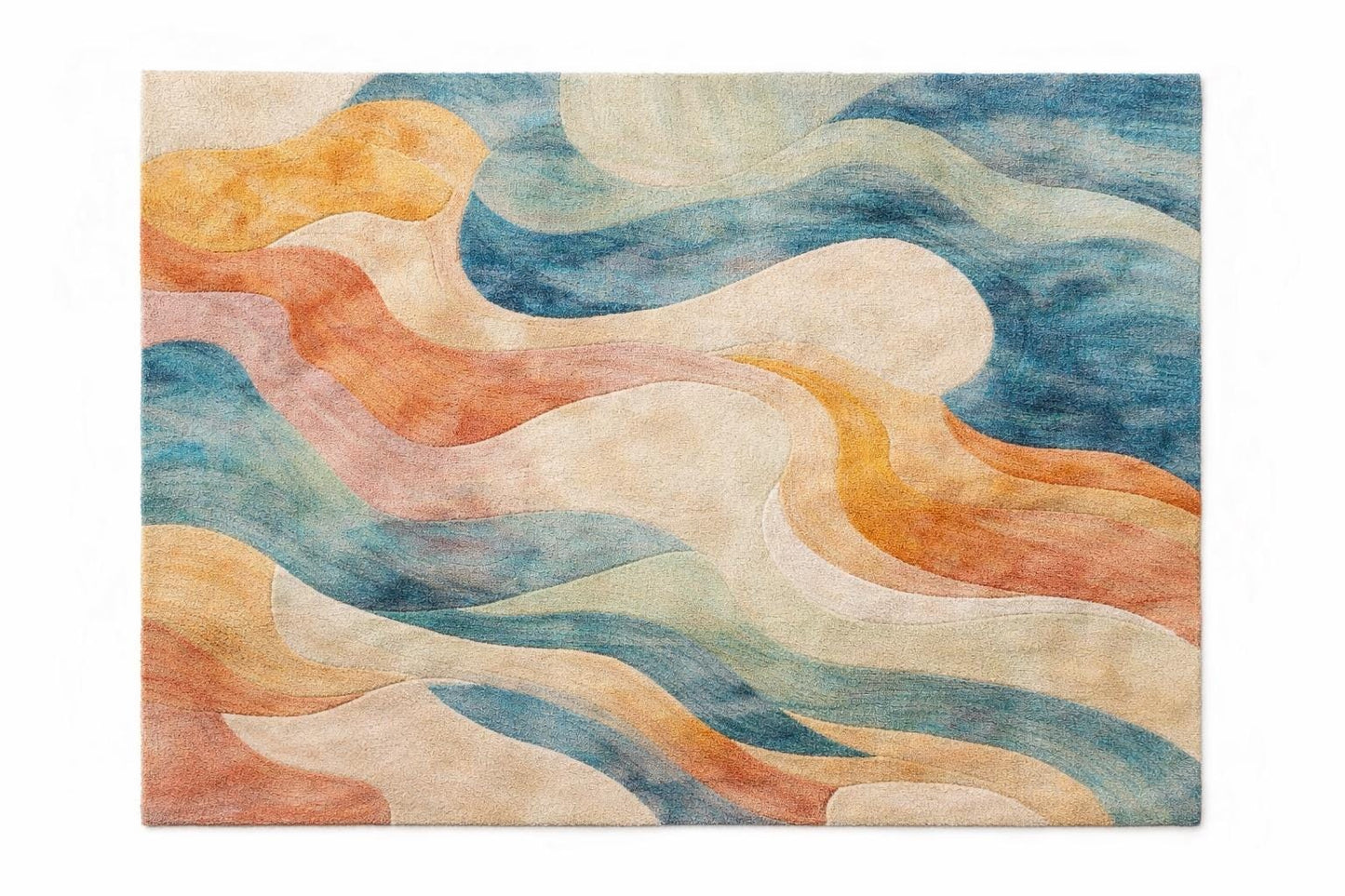 Luxury Abstract Area Rug | Modern Colorful |Bedroom Rug | Soft Cut Pile Carpet  Contemporary Living Room Rug | Artistic Floor Rug | 9x108x12