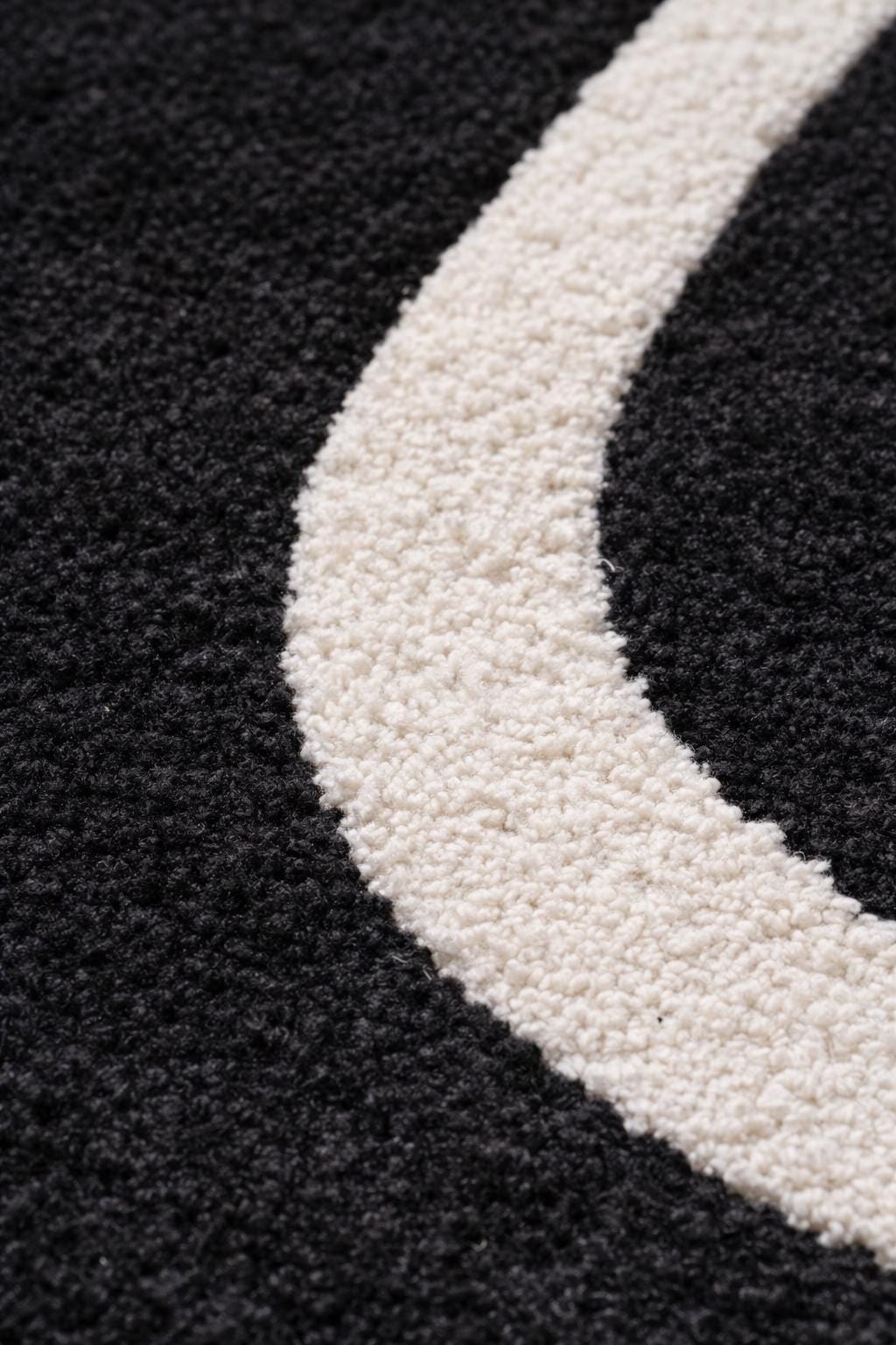 Luxury Black and White Rug | Modern Geometric Area Rug | Plush High Pile Living Room Carpet | Contemporary Statement Floor Decor rug | 9x12
