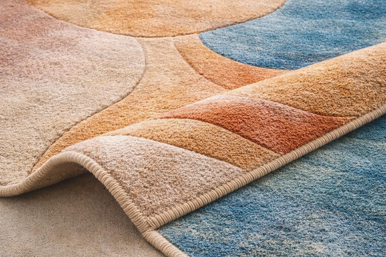 Luxury Abstract Area Rug | Modern Colorful |Bedroom Rug | Soft Cut Pile Carpet  Contemporary Living Room Rug | Artistic Floor Rug | 9x108x12