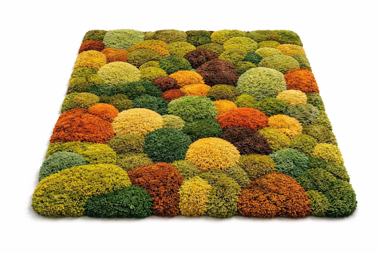 Hand Tufted Moss Rug | 3D Wool Rug | Green Abstract Rug | Luxury Handmade Area Rug | Organic Modern Rug | Thick Pile carpet | Custom Size