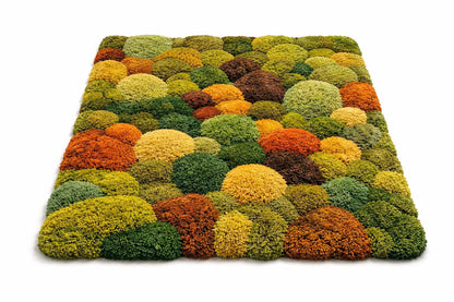 Hand Tufted Moss Rug | 3D Wool Rug | Green Abstract Rug | Luxury Handmade Area Rug | Organic Modern Rug | Thick Pile carpet | Custom Size