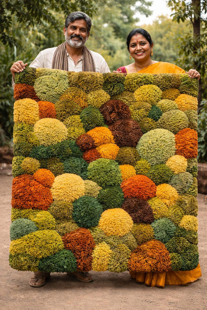Hand Tufted Moss Rug | 3D Wool Rug | Green Abstract Rug | Luxury Handmade Area Rug | Organic Modern Rug | Thick Pile carpet | Custom Size