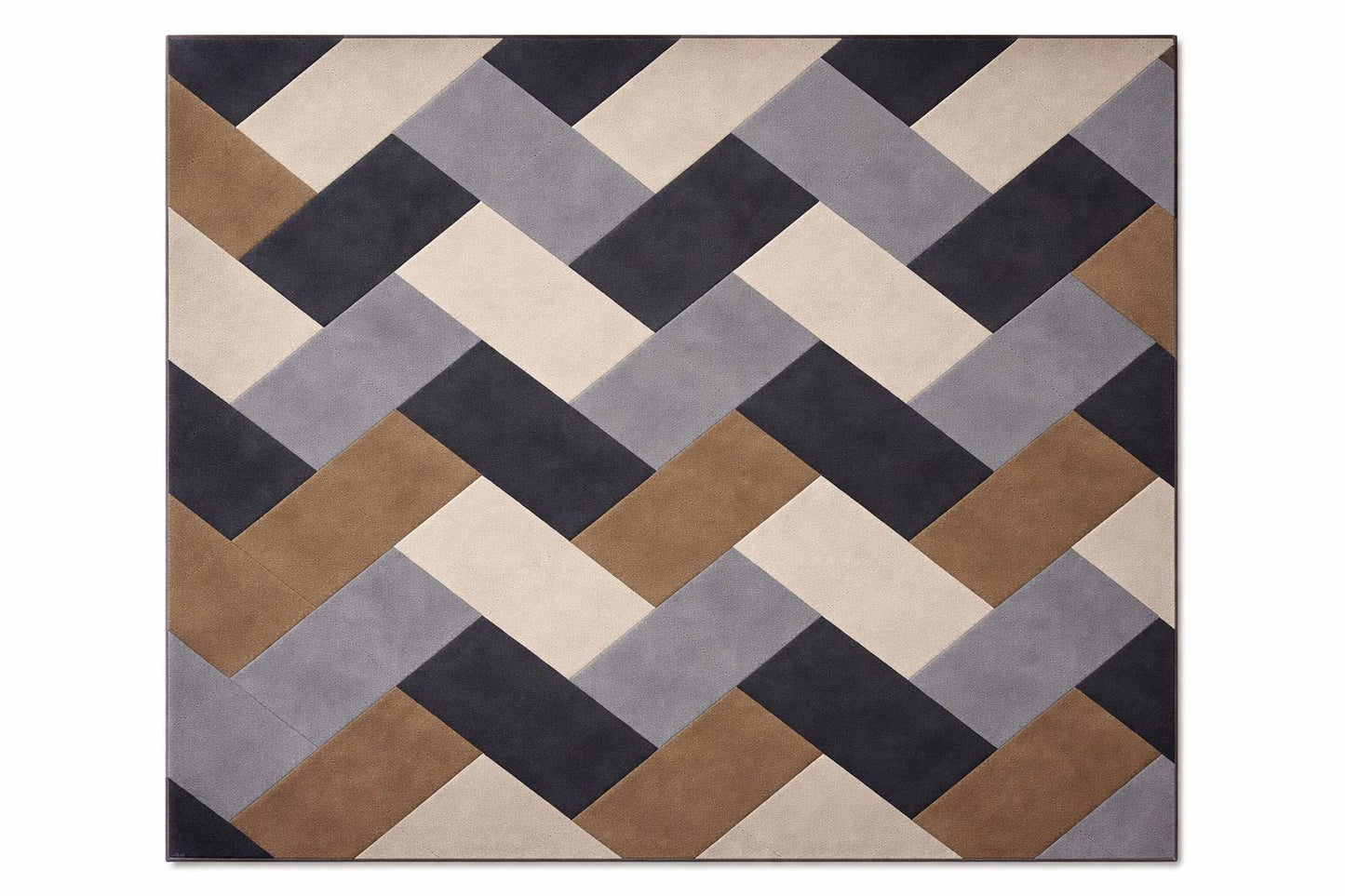 Hand Tufted Wool Rug | Modern Neutral Area Rug | Beige Grey Black Carpet | Luxury Abstract Rug | Custom Size Living Room rug  9x12