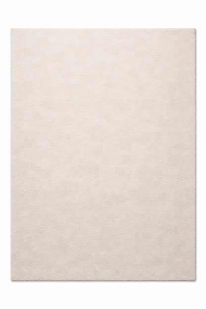 Luxury Hand Tufted Wool Rug | Solid Ivory Rug | Minimalist Modern Carpet | Custom Size Area Rug | Plush Soft Bedroom Living Room Rug