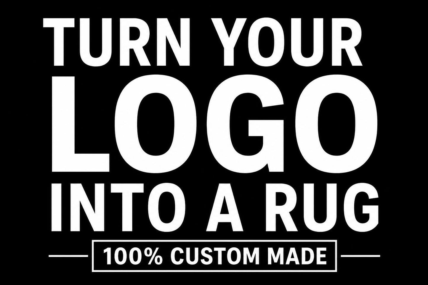 Custom Logo Rug | Personalized Rug from Your Design | Custom Business Logo Mat | Hand Tufted Wool Rug | Custom Shape Rug, Branding Rug Decor